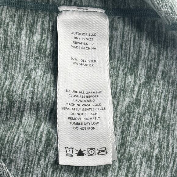 Eddie Bauer Women's Large 1/2 Zip Pullover Green Heather Performance Active Top - Picture 7 of 10